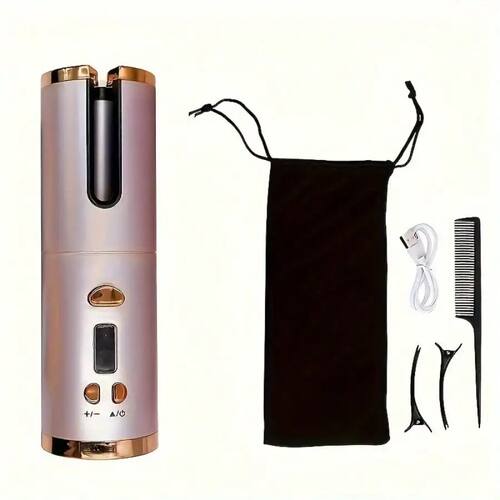 Smart Cordless Curling Iron — USB-Rechargeable Automatic Ha