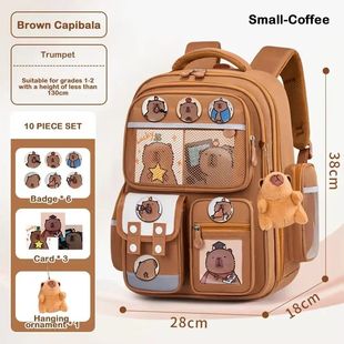 Capybara School Bag Waterproof Backpack Large Capacity Allev