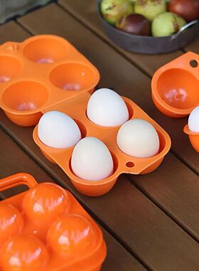 2/4/6 Grid Egg Storage Box Outdoor Portable Egg Case With Ha