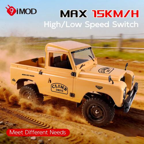 9IMOD RC Crawler 0 4WD Dual Speed 380 Motor LED Lights Off-R
