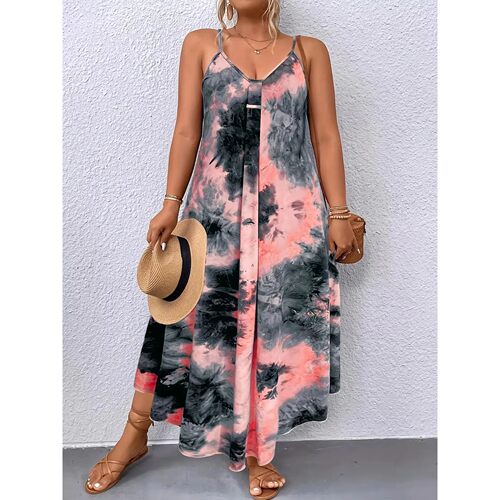 Elegant V-neck sleeveless dress for women in 2025, featuring