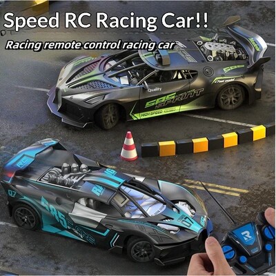 RC racing children's remote-controlled car four-way charging