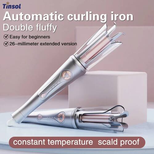 TINSOL Electric Curling Iron Large Wave Curling Iron with Ne