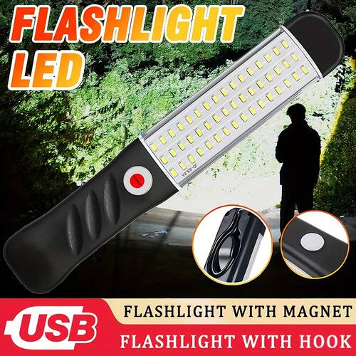 Portable Magnetic Auto Repair Work Light USB Rechargeable LE