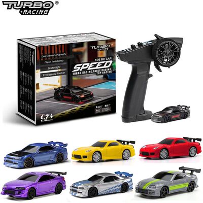 Turbo Racing 1:76 C64 C73 C72 C74 Drift RC Car With Gyro Rad