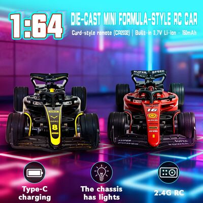 1:64 Scale RC Drift Car - 4WD Mini RC Toy Car, Sporty, Styli