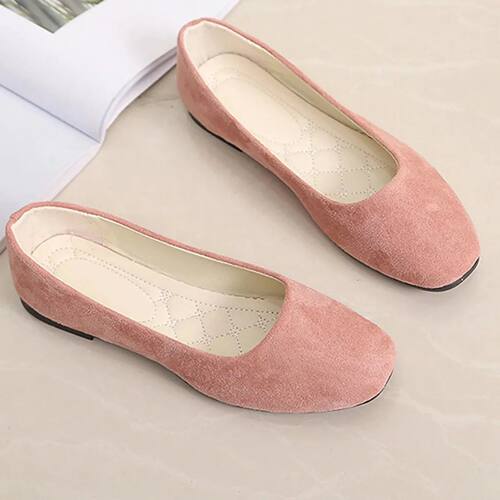 Women Ladies Slip On Flat Shoes Sandals Casual Ballerina Sho