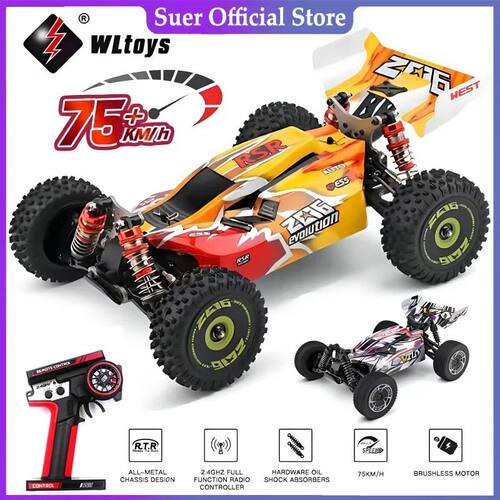 WLtoys 144010 75KM/H 2.4G RC Car Brushless 4WD Electric High