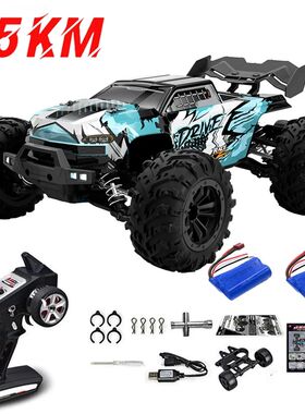 6 75KM/H or 50KM/H 4WD RC Car with LED Remote Control Cars H