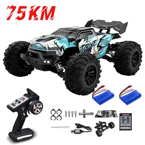 6 75KM/H or 50KM/H 4WD RC Car with LED Remote Control Cars H