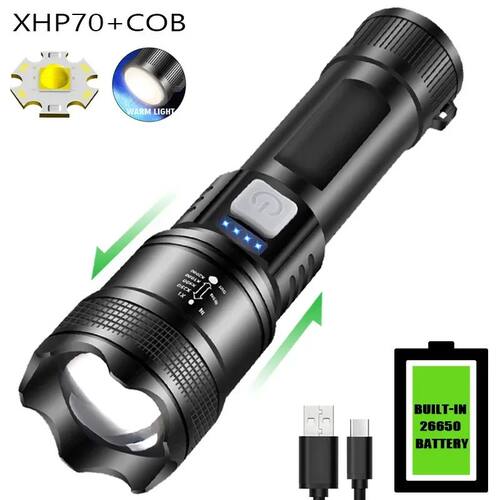 Ultra Bright Tactical Light Powerful P70 Led Flashlights 500
