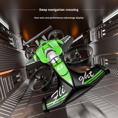 2-in-1 RC Stunt Drift Car & Drone, G58 Remote Control Toy wi