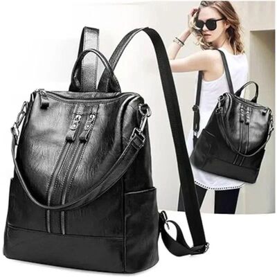 Leather Backpack Female Travel Bag Wild Large Women Fashion
