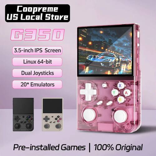 G350 Handheld Game Console 3.5'' IPS Screen Linux System Dua
