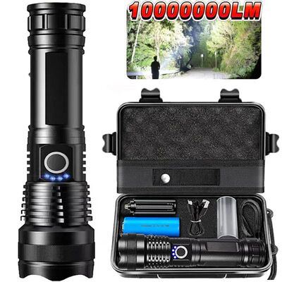 High Power Rechargeable LED Tactical Flashlight  Aluminum Al