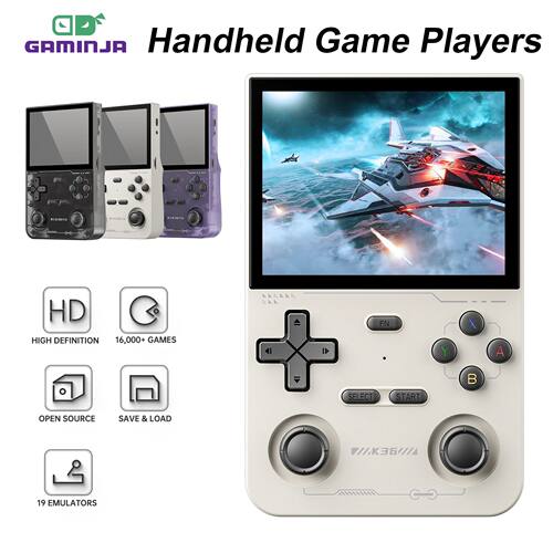 GAMINJA K36 Handheld Game Console 3.5Inch IPS 640x480 Screen