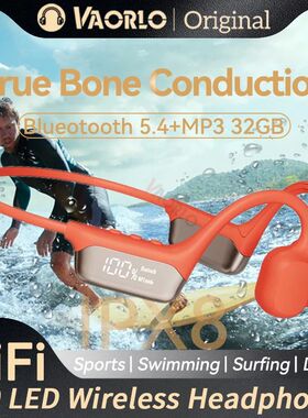 #IPX8 Waterproof Bone Conduction Wireless Headphone Bluetoot