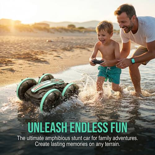 Amphibious RC Car Remote Control Stunt Car Vehicle Double-si