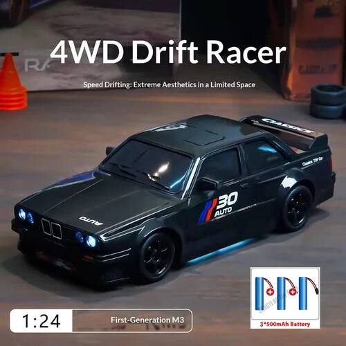 1:24 RC Drift Car 4WD Remote Control Car with Classic LED Li