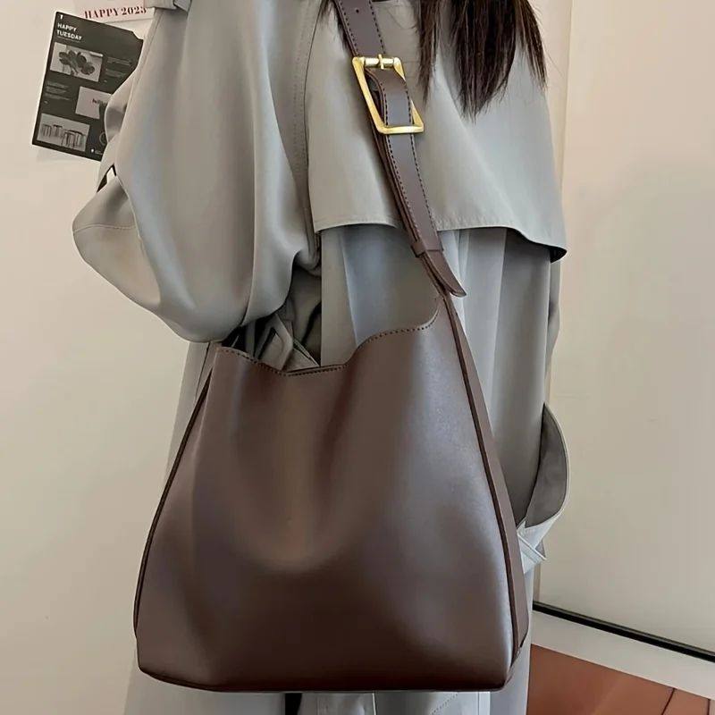 Women's Fashion Tote Bag, Minimalist Shoulder Handbag, Retro,箱包皮具/热销女包/男包,通用款女包,淘宝优惠券,粉丝福利购,淘宝优惠卷