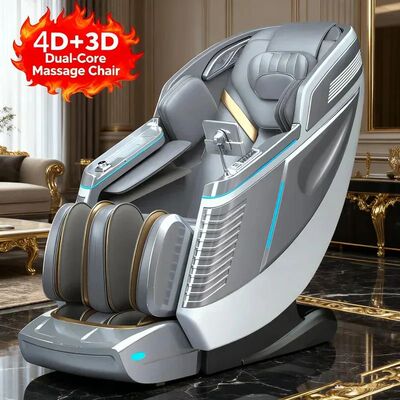 4D+3D Massage Chair Full Body Zero Gravity SL-Track Shiatsu