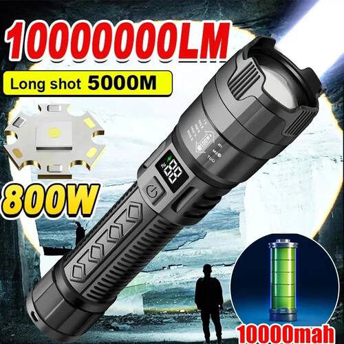 High Strong Power Led Flashlights 2000LM Tactical Torch with