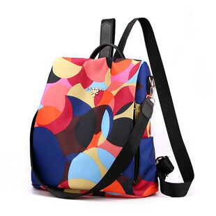 Women's Colorful Anti-Theft Backpack Casual Waterproof Oxfor