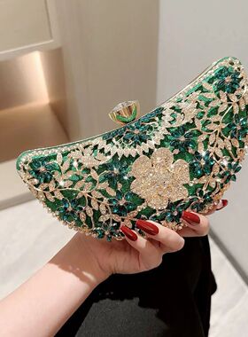 Luxury Banquet Bag Water Diamond Banquet Handheld Bag Sparkl