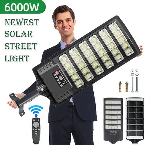 Solar Street Light Outdoor Dusk to Dawn Solar Lights 5000mah