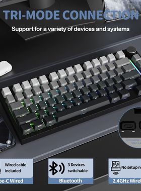 Attack Shark X820Ultra Wireless 75% Mechanical Gaming Keyboa