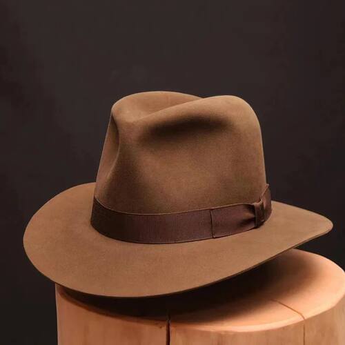 Wool Fedora Hat Vintage Soft Felt Hats Men Trilby Hats Popul