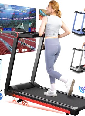 3.5HP Foldable readmill 350lbs Adjustable 6% Incline Walking