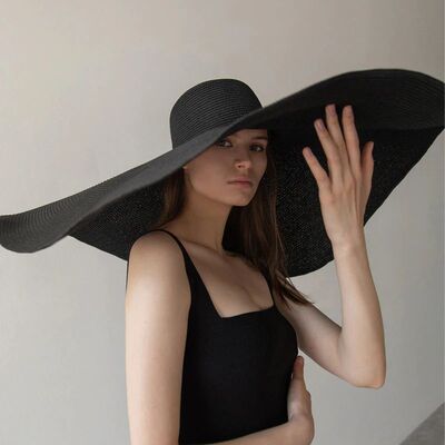 70cm Oversized  Wide Brim Sun Hat Travel  Large UV Protectio