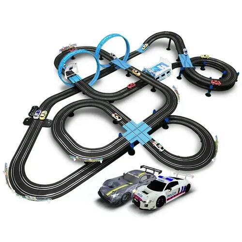 Electric Race Track Car 1:64 Accessories Toy Remote Control