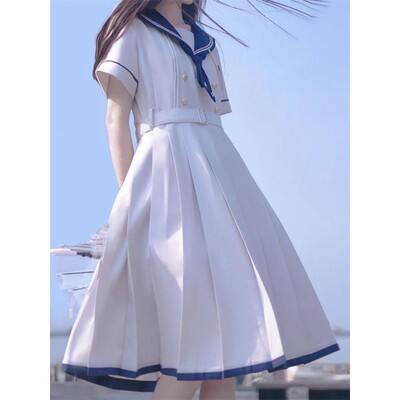 2024 New Japanese Academic Style Sweet Women's Dress Sailor