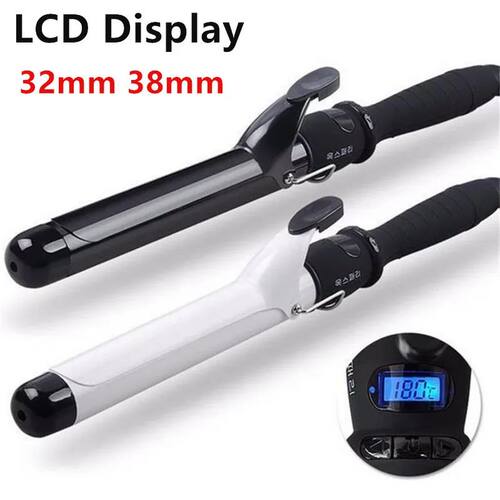 Professional 32mm 38mm LCD Display Hair Curler Adjustment Te