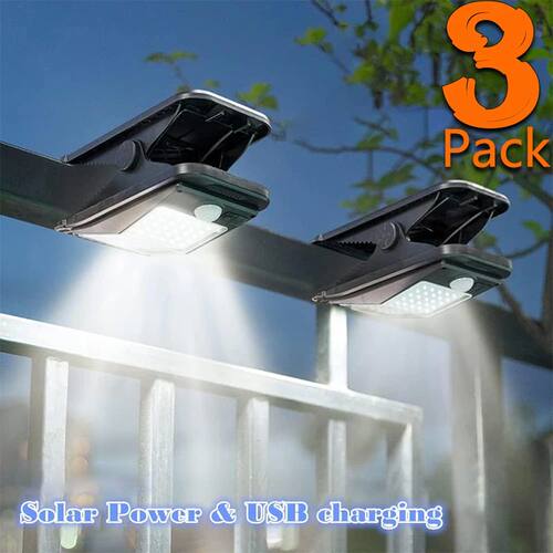 Solar Security Light Outdoor Motion Sensor Clip, Super Brigh
