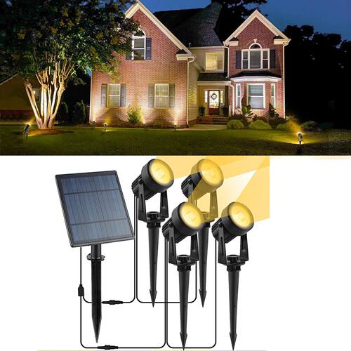 Solar Power Spot Lights Outdoor Safety Landscape Lawn Lamp I