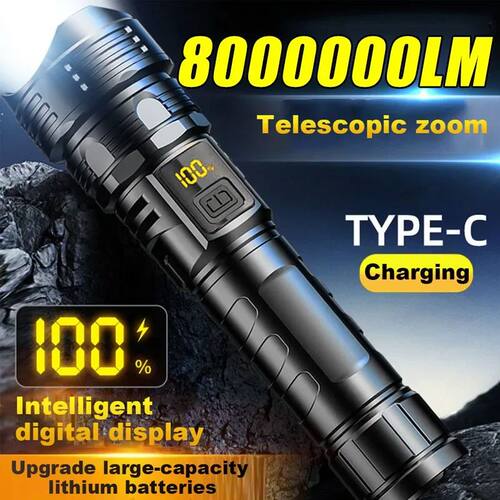 Powerful Led Flashlight Super Bright Tactical Torch Light Em