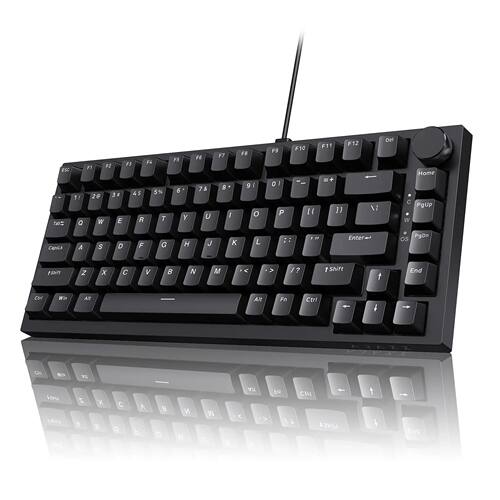 AK820 Red-Switch Mechanical Gaming Keyboard, 75% Layout, Hot