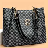 Geometric Tote Synthetic Vintage Letter Bag Leather Desi