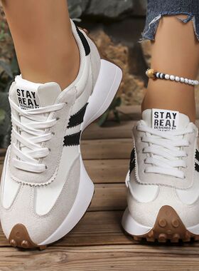 Fashionable New Style Elegant Lace Up Casual Shoes Women Spr