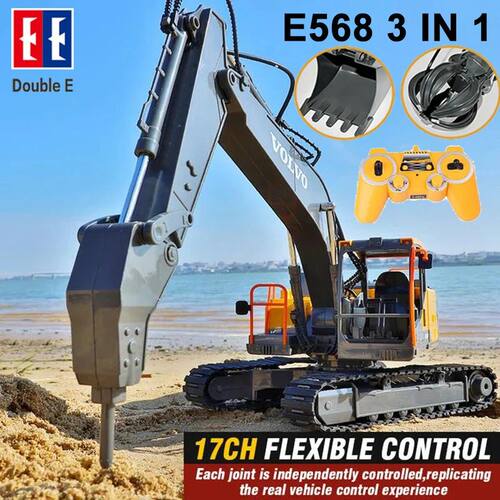 Double E E568 RC Excavator 17 Channel 6 3 IN 1 RC Engineerin