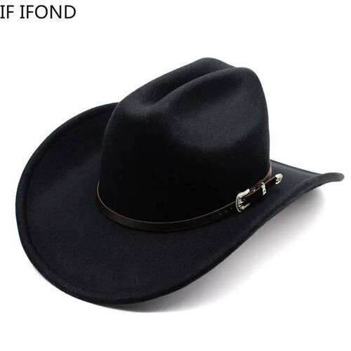 Vintage Western Cowboy Hat For Men's Gentleman Lady Jazz Cow