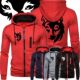 Long Men Hoodie Sweatshirt Jacket Closure Sleeve Zipper