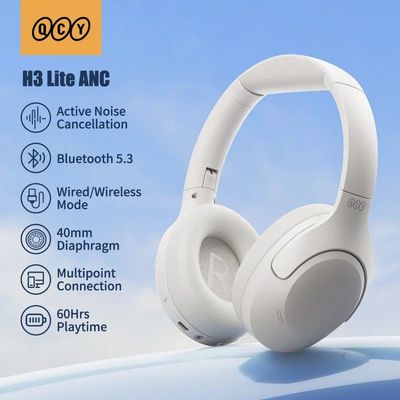 QCY H3 Lite ANC Wireless/Wired Headphones Bluetooth 5.3 Fold