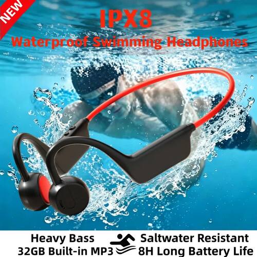 Bone Conduction Headset Wireless Swimming Sports Headphone I