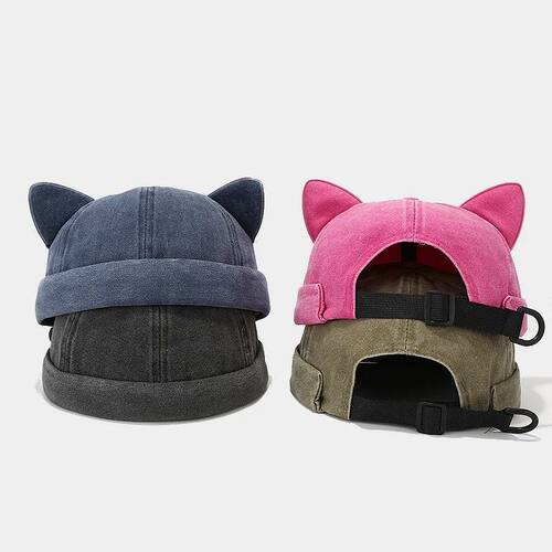 2024 Spring Summer Cotton Solid Color Docker Cap Brimless Ha