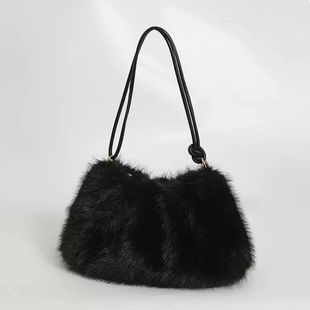 Women's Autumn and Winter Handbag Imitation Fur Fashion Hund