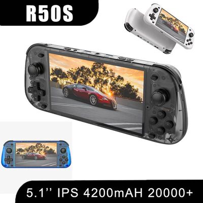 New R50S Retro Handheld Game Console 5.1 Inch Large Screen L